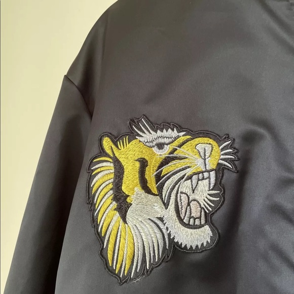 DOLCE & GABBANA Bomber Jacket Size 42 / 14 BNWT RRP $1,500 Tiger Black Lined - Picture 5 of 12